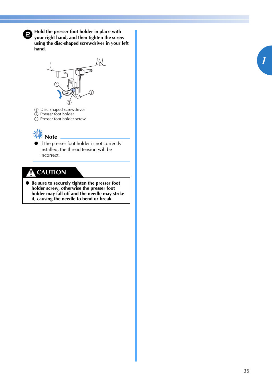 Caution | Brother FS-20 User Manual | Page 37 / 100