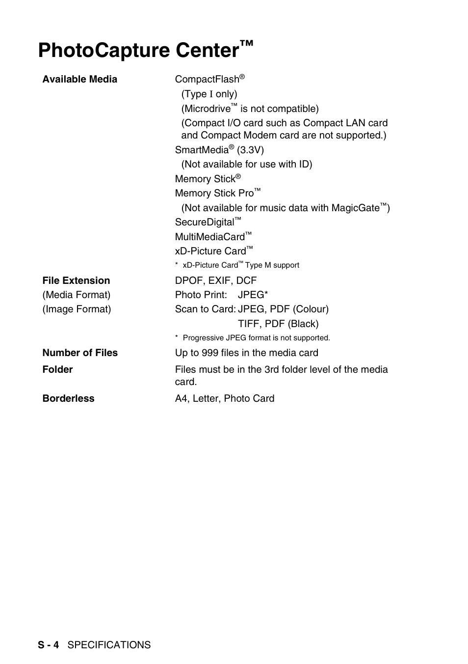 Photocapture center | Brother DCP-115C User Manual | Page 102 / 110