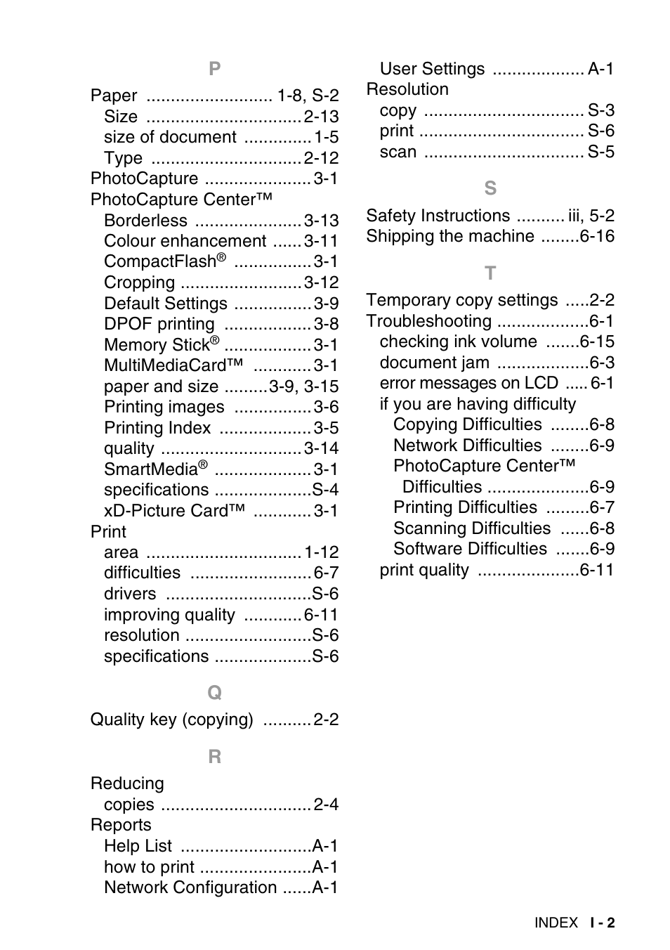 Brother DCP-115C User Manual | Page 109 / 110