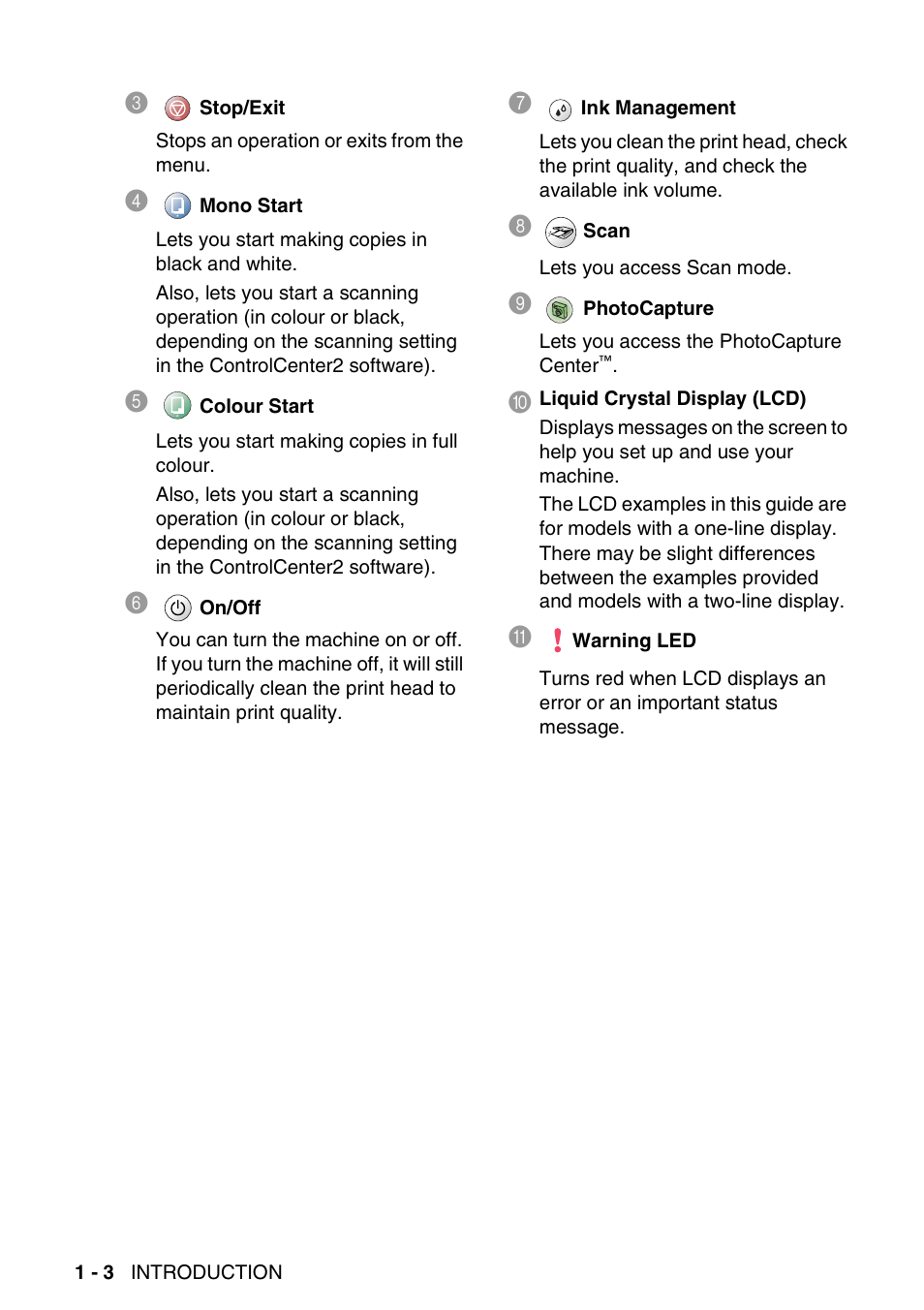 Brother DCP-115C User Manual | Page 16 / 110