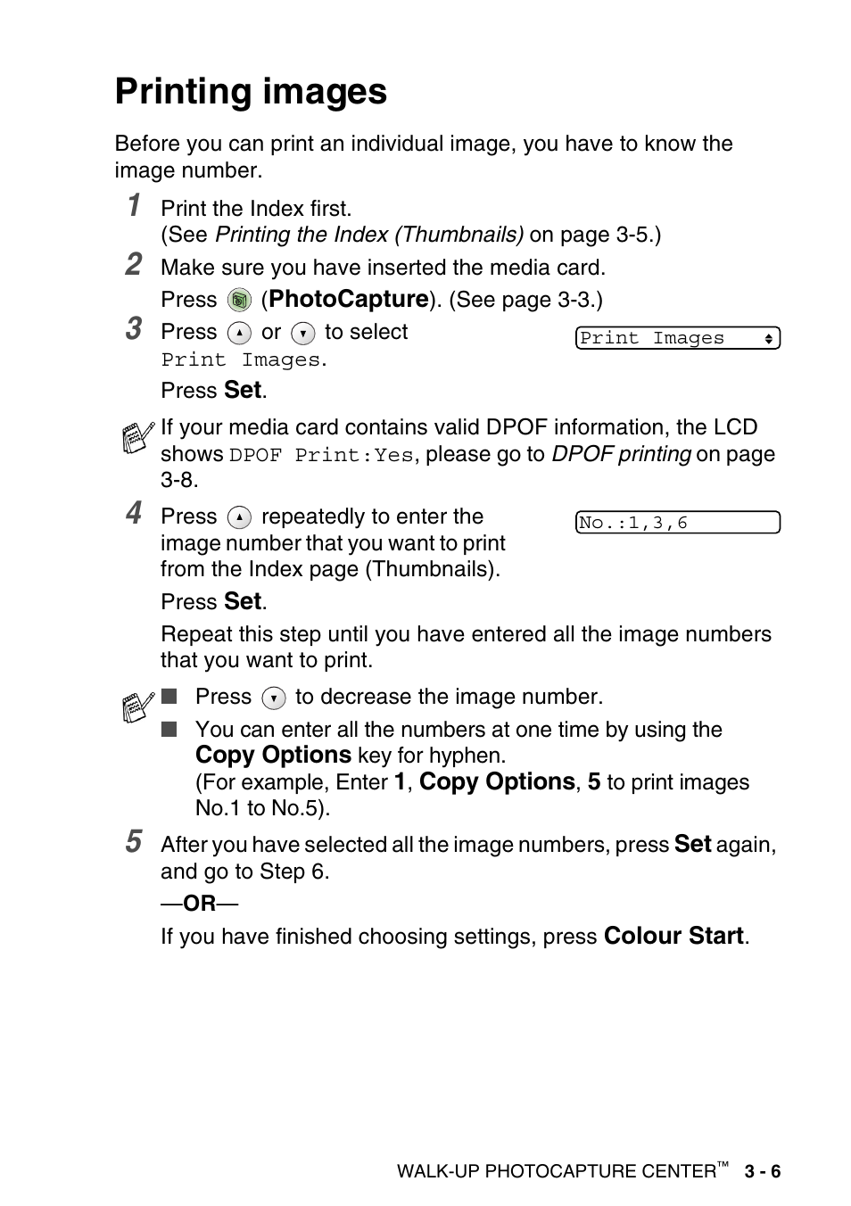 Printing images, Printing images -6, See printing images | Brother DCP-115C User Manual | Page 51 / 110