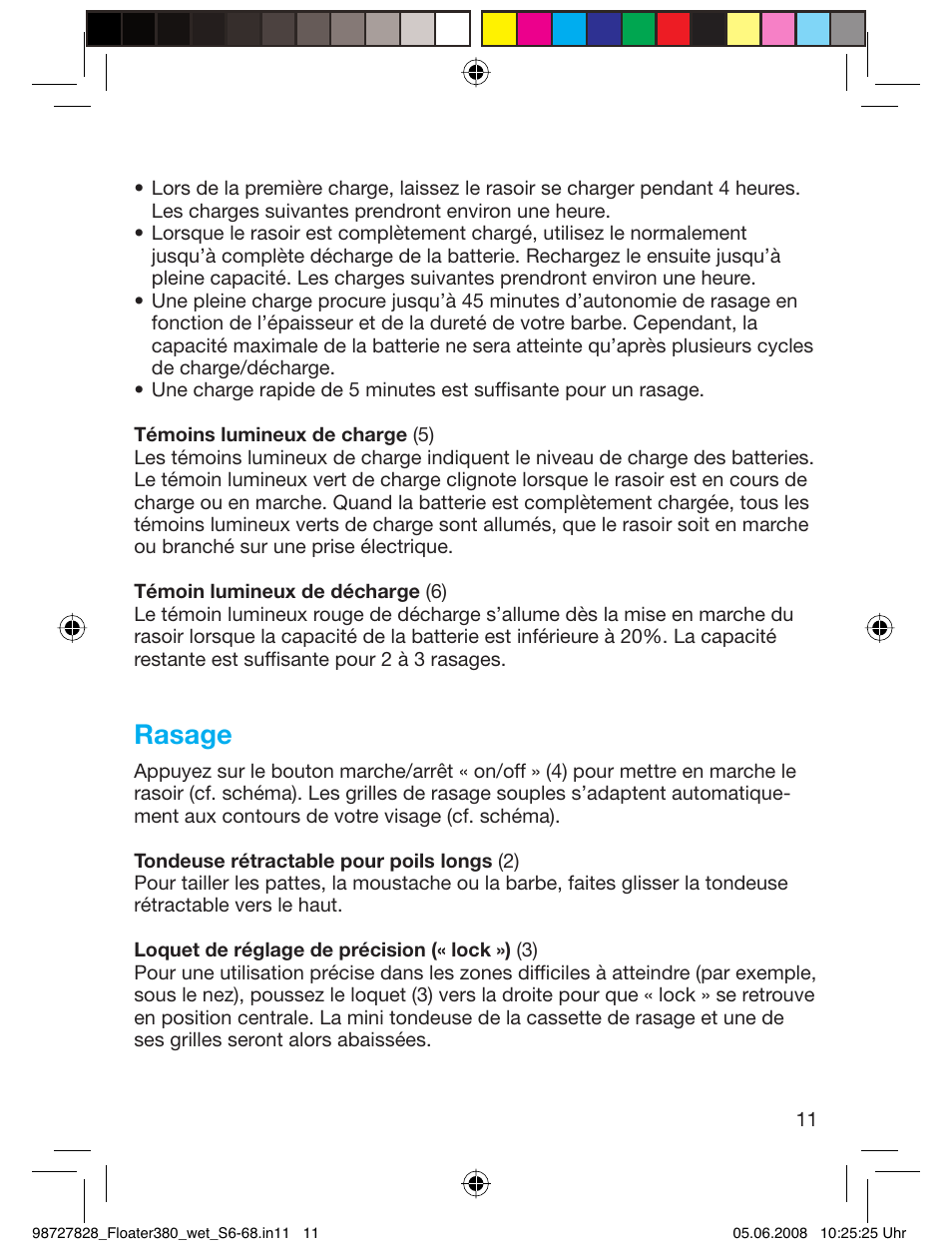 Rasage | Braun 380 Series 3 User Manual | Page 10 / 62