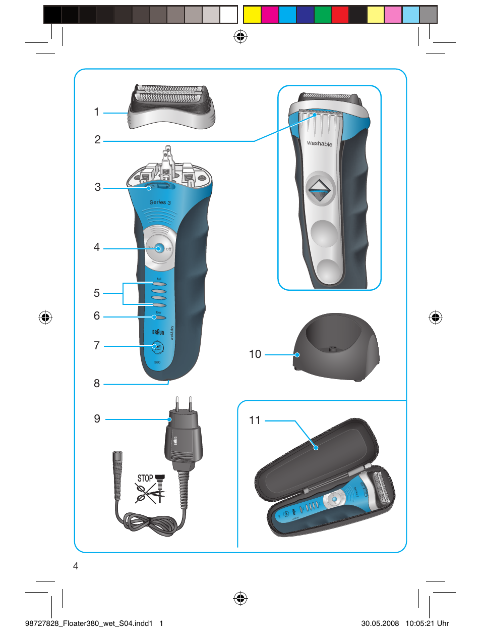 4stop | Braun 380 Series 3 User Manual | Page 3 / 62