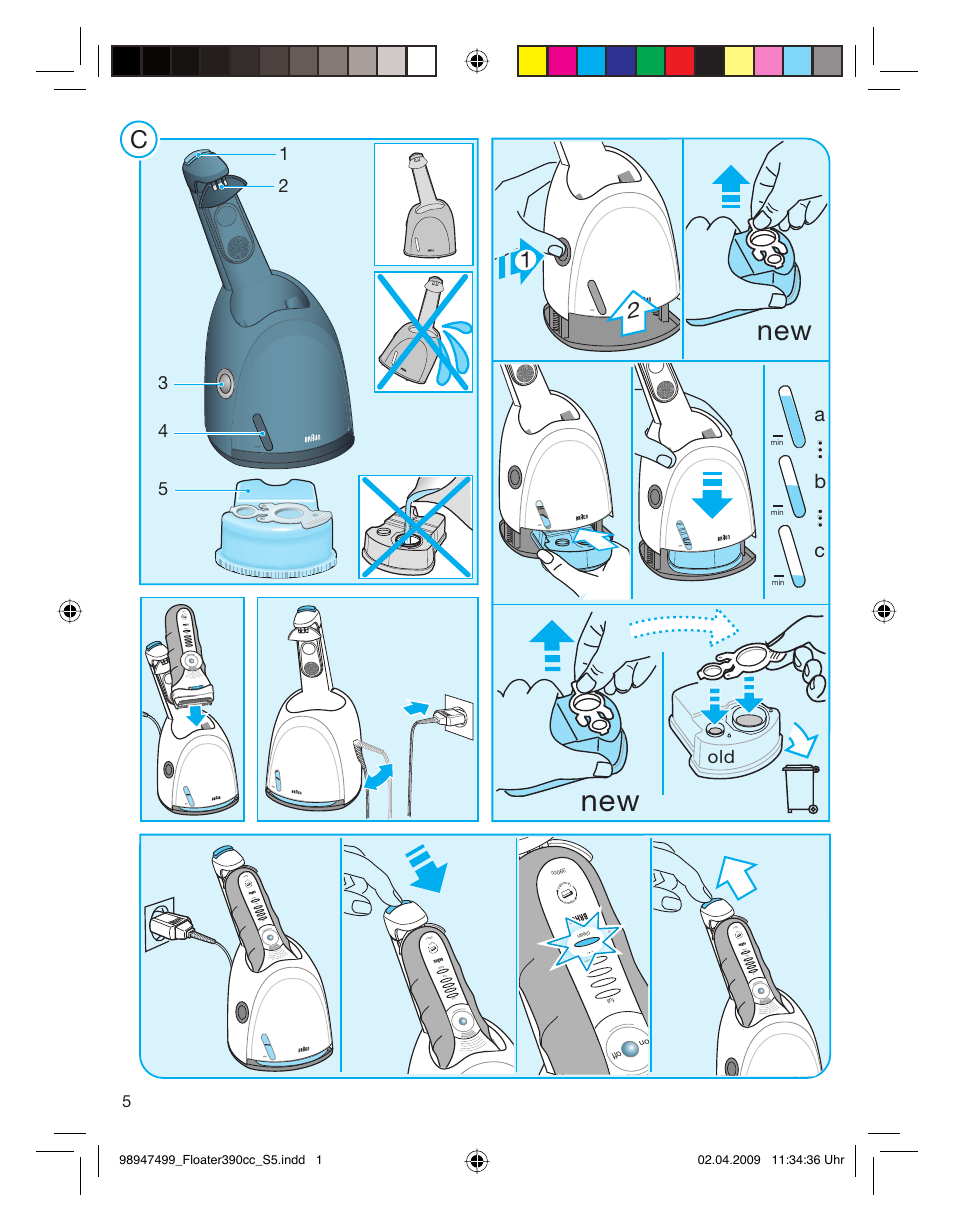 Ab c | Braun 350cc Series 3 User Manual | Page 5 / 64