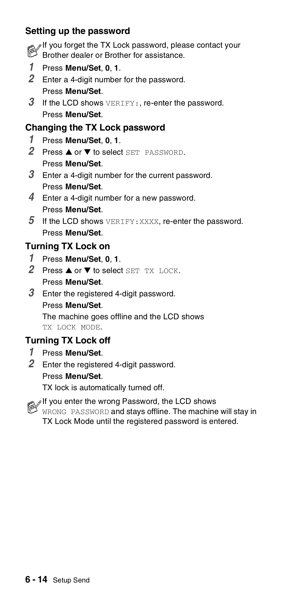 Brother FAX-T106 User Manual | Page 68 / 119