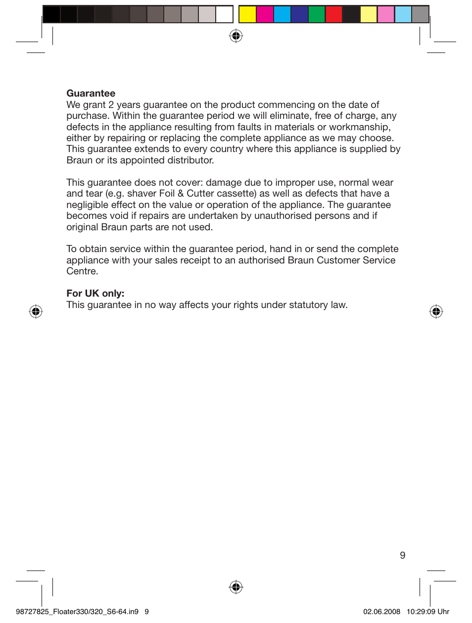 Braun 330-5776 Series 3 User Manual | Page 8 / 58