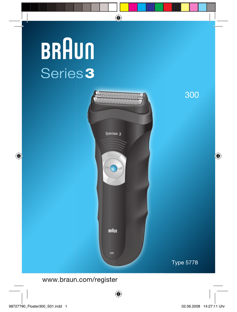 Braun 300 Series 3  RU User Manual | 45 pages