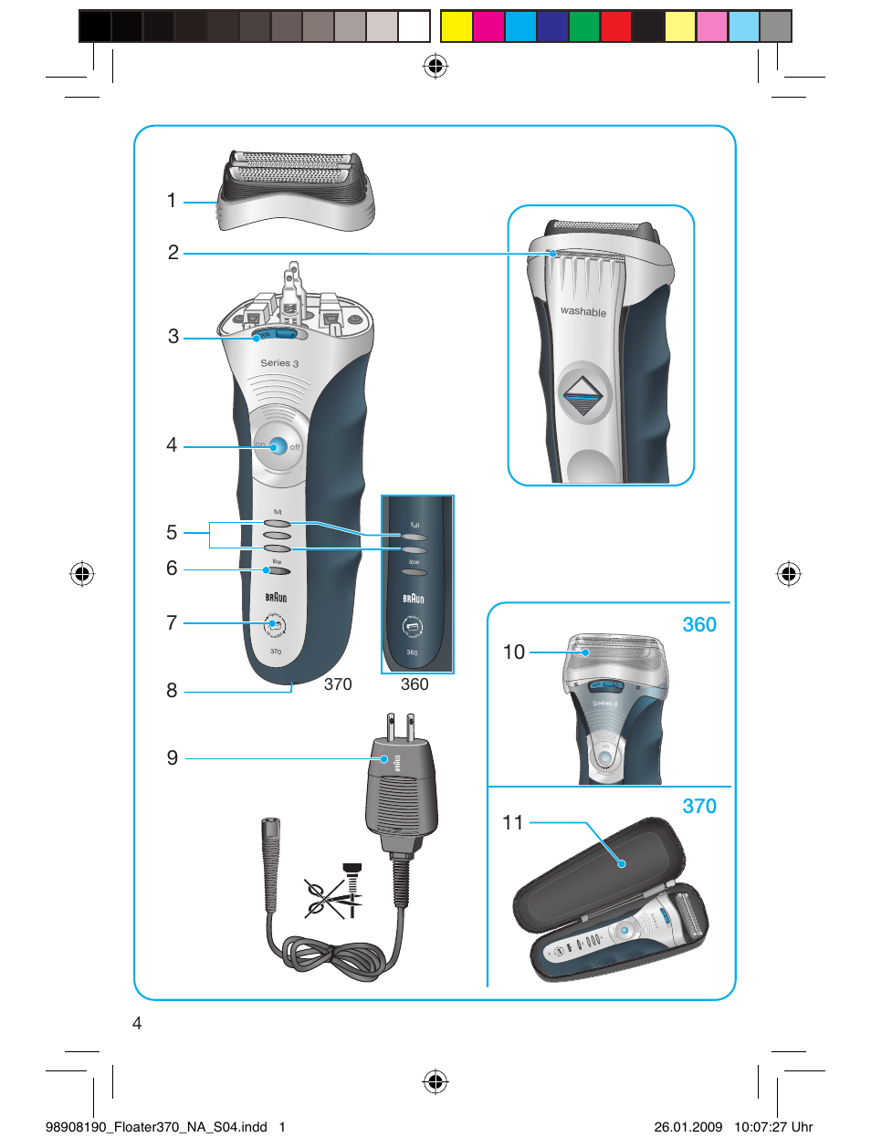 Re p la c e 18 m o nth s | Braun 360 Series 3 User Manual | Page 3 / 25