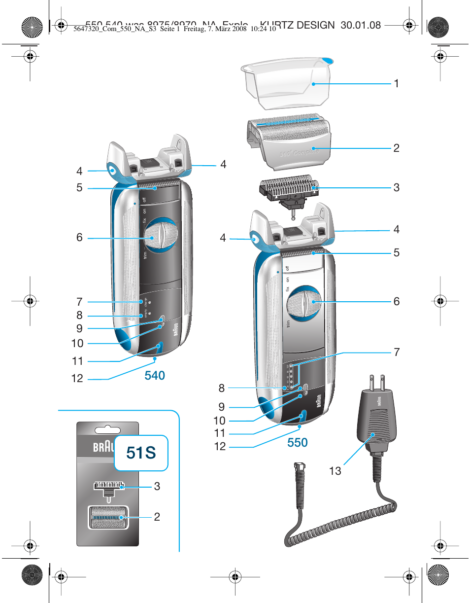 Braun 550-5647 Series 5 User Manual | Page 3 / 26