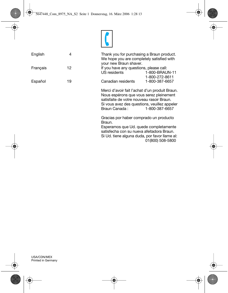 Braun 8975 360°Complete Solo User Manual | Page 2 / 26