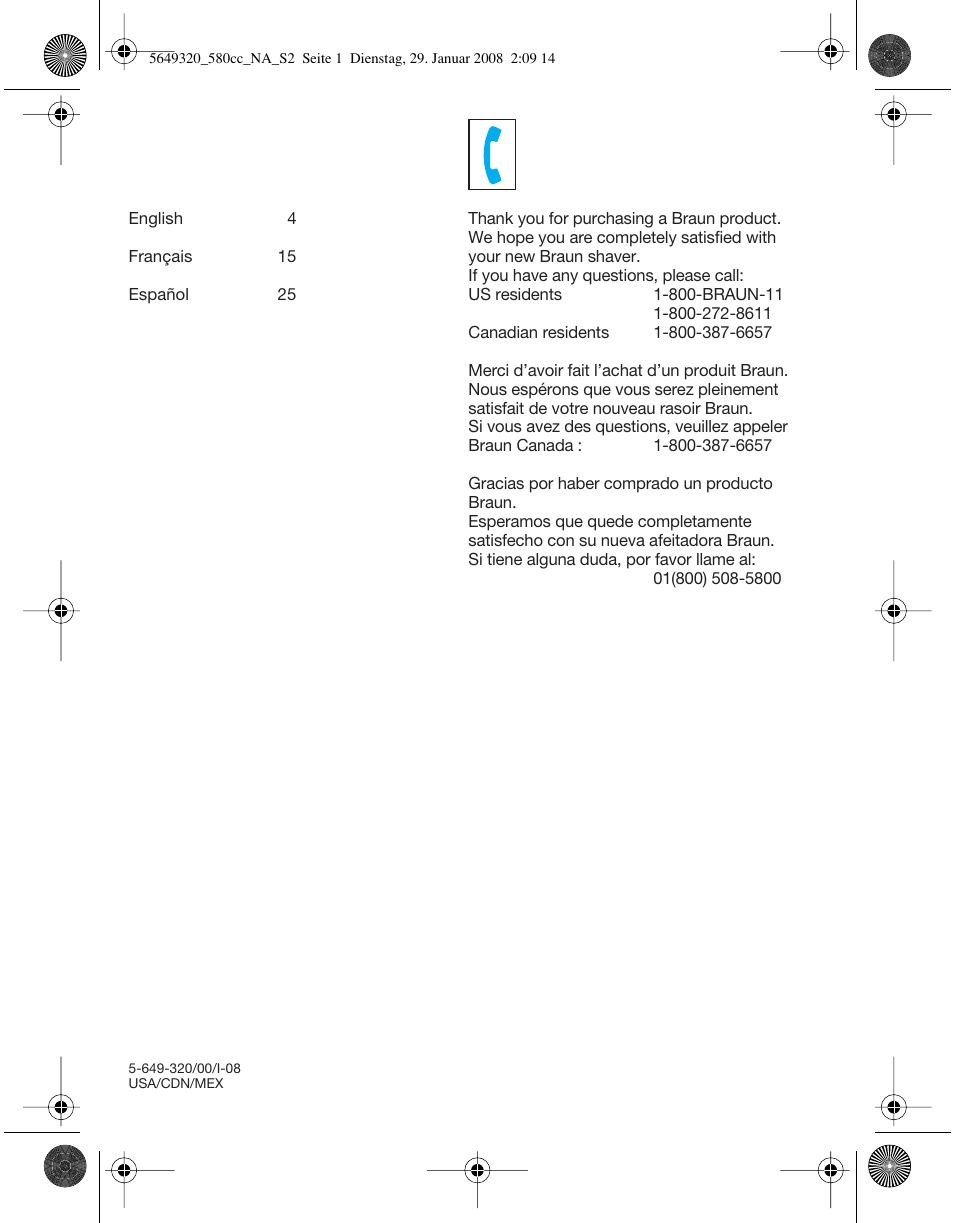 Braun 570cc-5649 Series 5 User Manual | Page 2 / 34