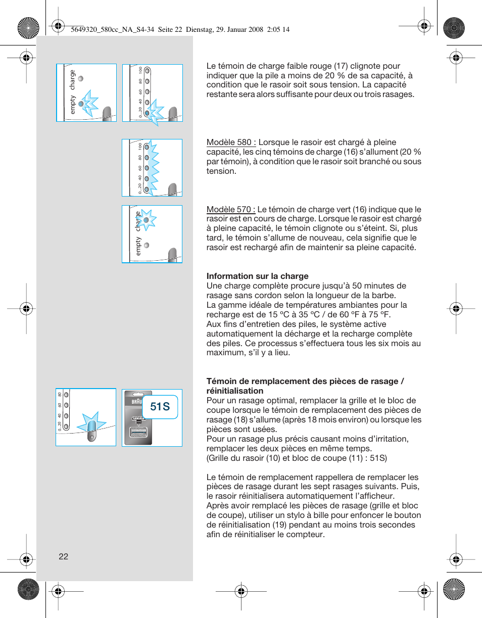 Braun 570cc-5649 Series 5 User Manual | Page 22 / 34