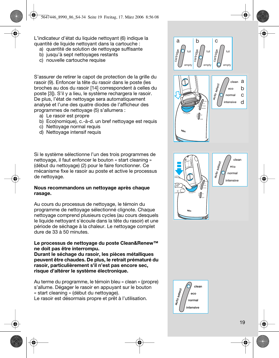 Ab c, Ab c d | Braun 8985 360°Complete User Manual | Page 19 / 34