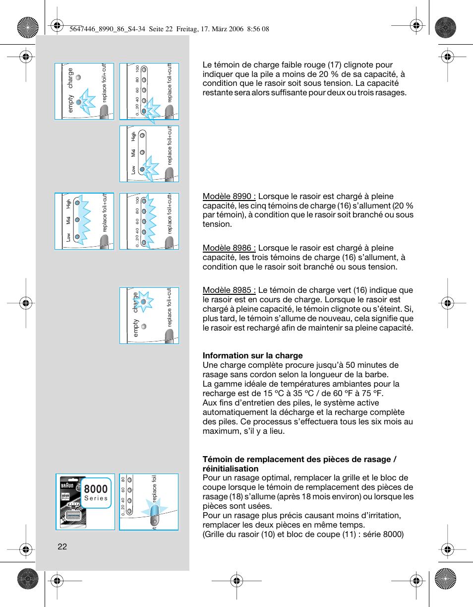 Braun 8985 360°Complete User Manual | Page 22 / 34
