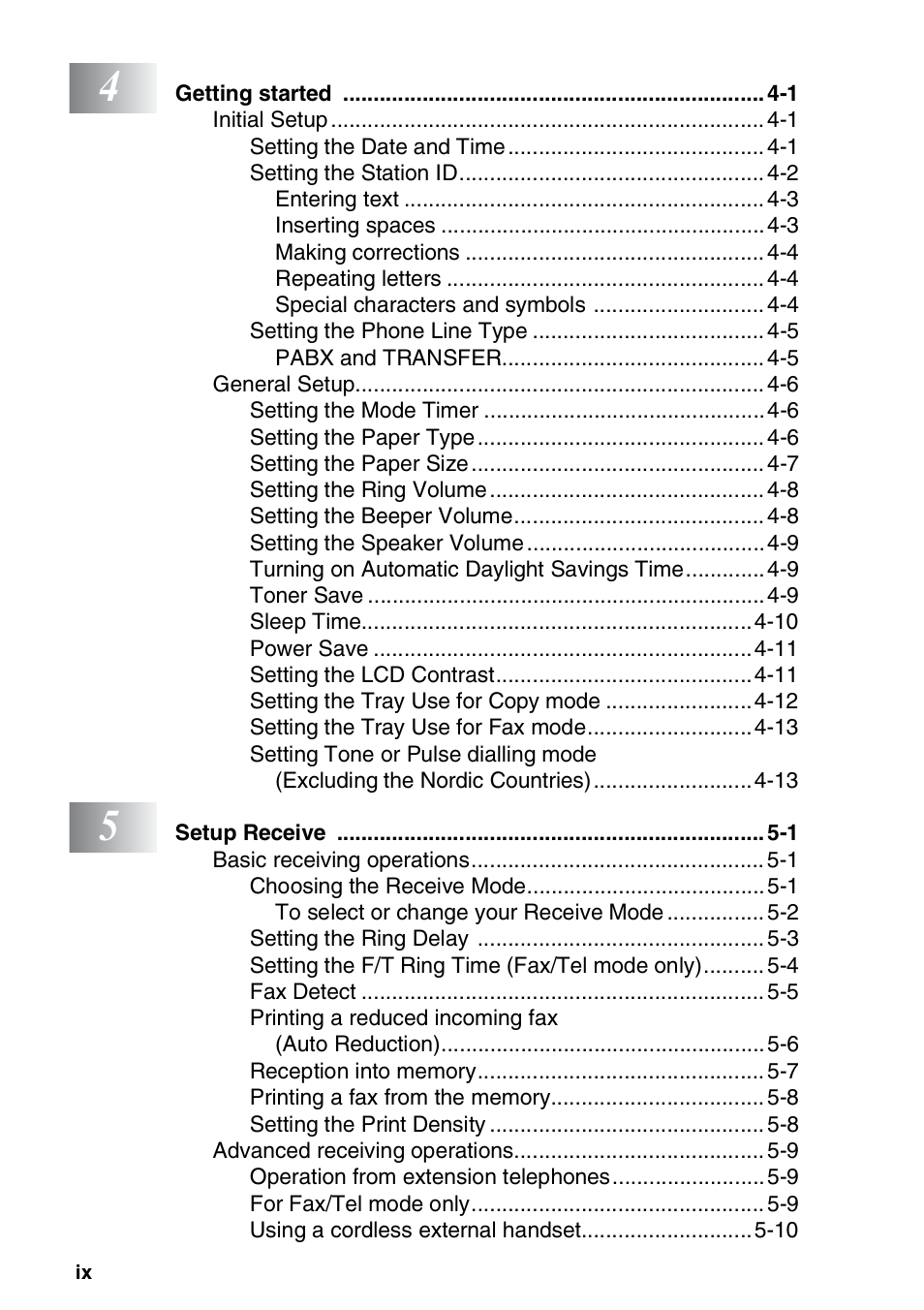 Brother MFC 8220 User Manual | Page 10 / 203