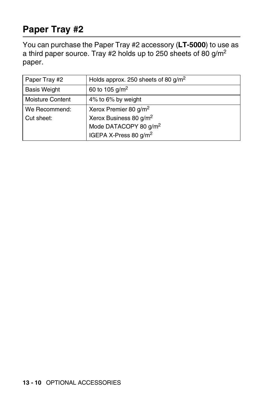 Paper tray #2, Paper tray #2 -10, Paper | Brother MFC 8220 User Manual | Page 182 / 203