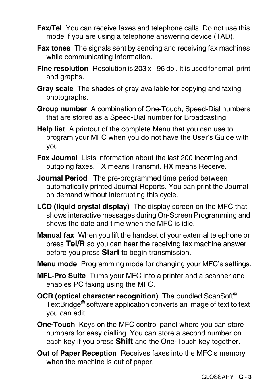 Brother MFC 8220 User Manual | Page 185 / 203