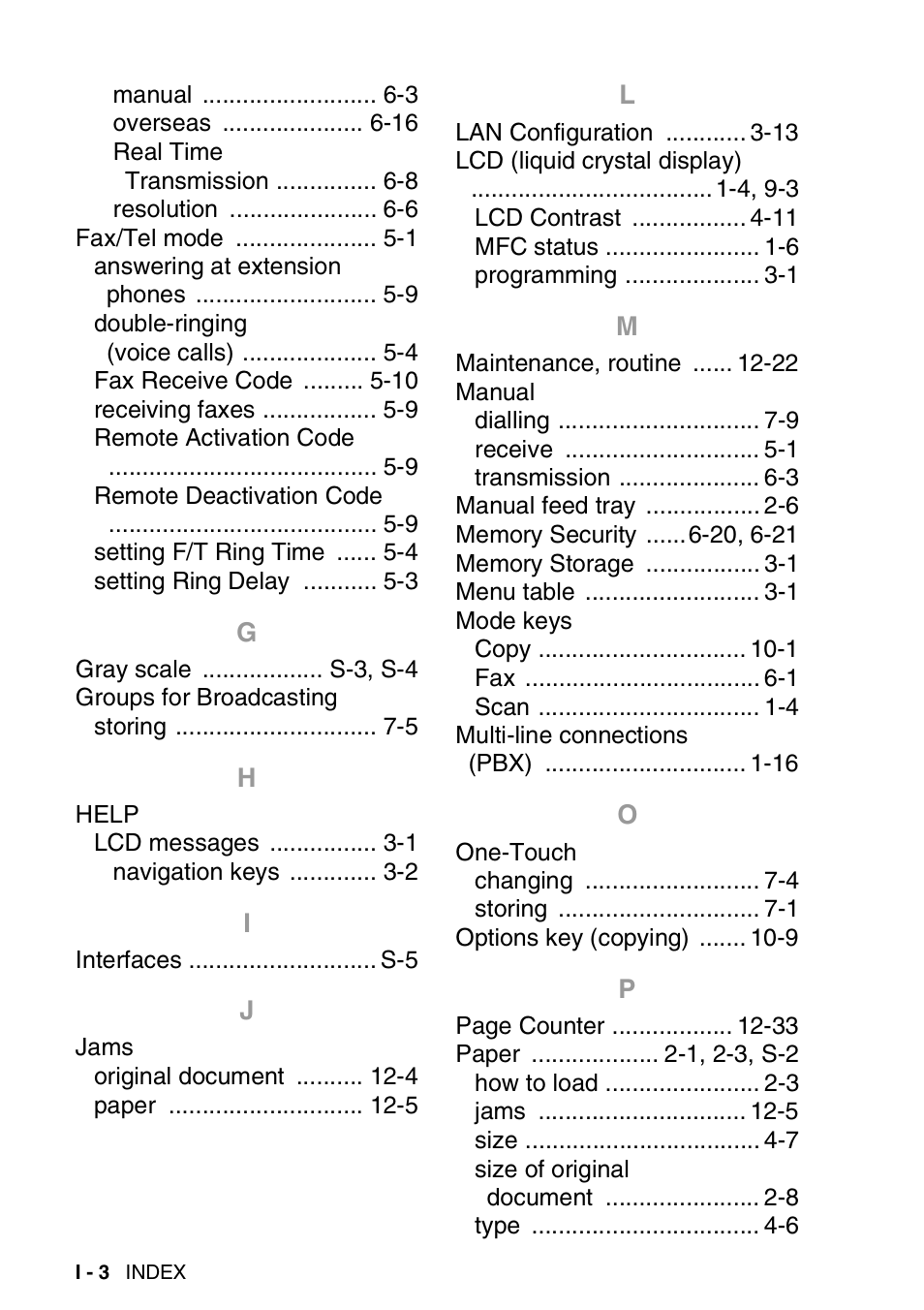 Brother MFC 8220 User Manual | Page 198 / 203