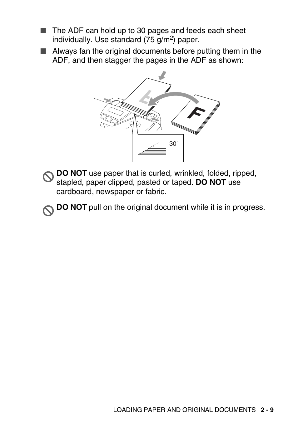 Brother MFC 8220 User Manual | Page 39 / 203