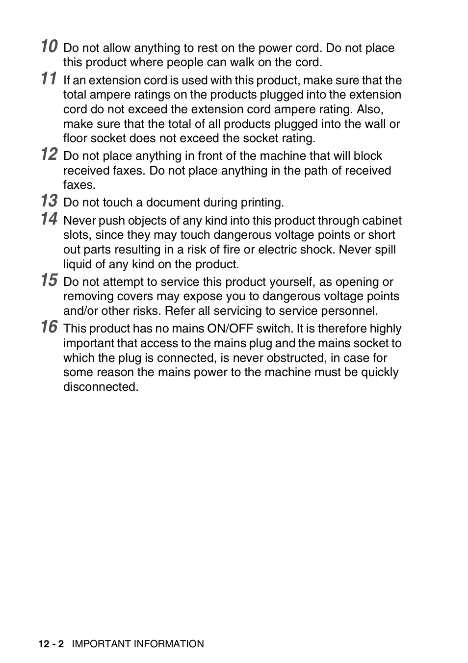 Brother FAX-T94 User Manual | Page 136 / 166