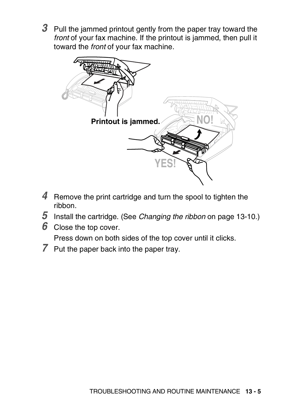 No! yes | Brother FAX-T94 User Manual | Page 143 / 166