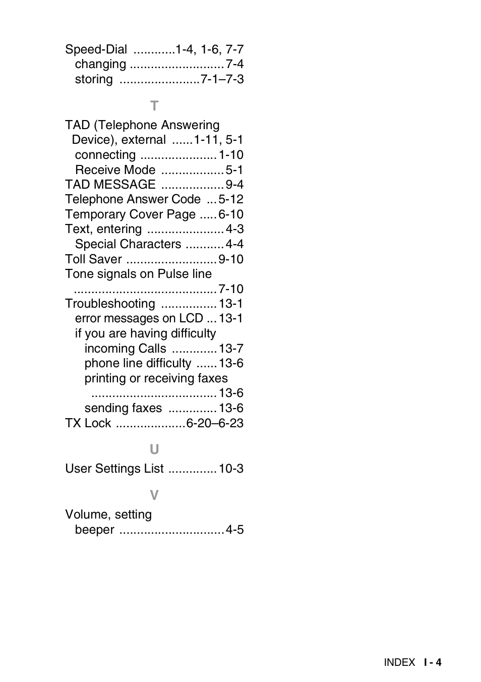 Brother FAX-T94 User Manual | Page 163 / 166