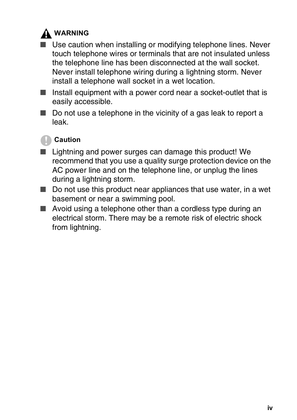 Brother FAX-T94 User Manual | Page 5 / 166