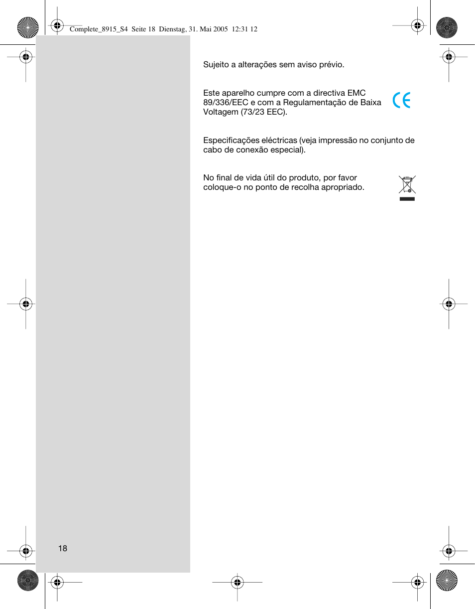 Braun 8915 360°Complete User Manual | Page 18 / 50