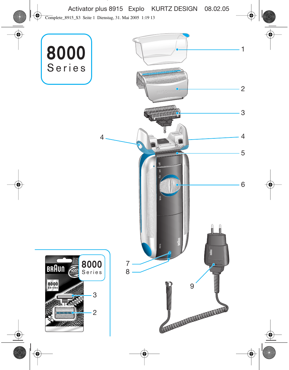 Braun 8915 360°Complete User Manual | Page 3 / 50