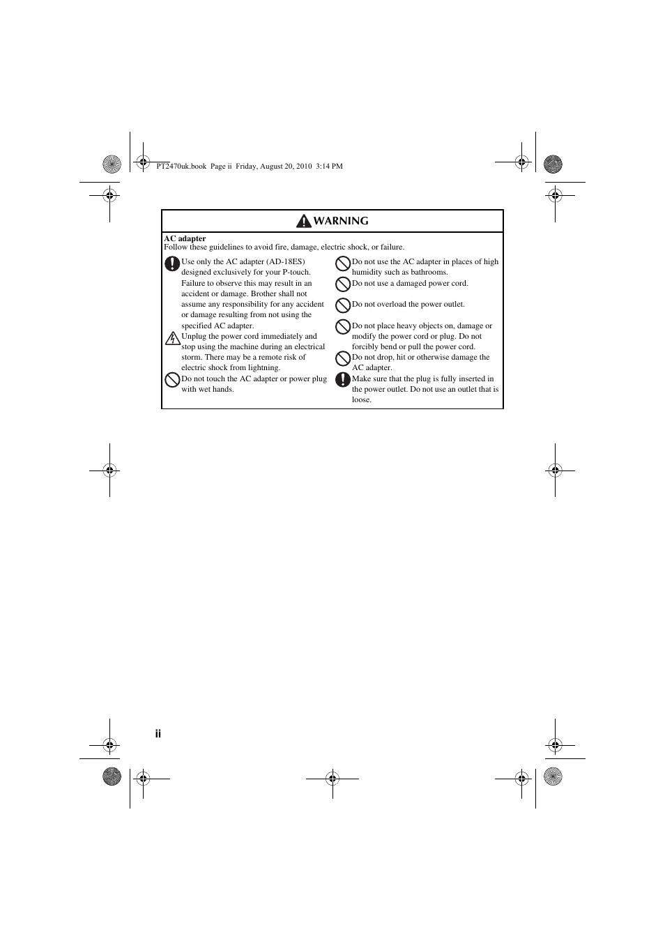 Brother PT-2470 User Manual | Page 4 / 66