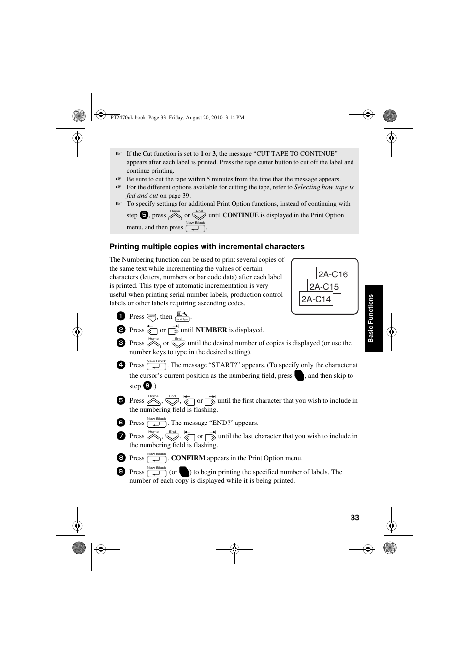 Brother PT-2470 User Manual | Page 43 / 66