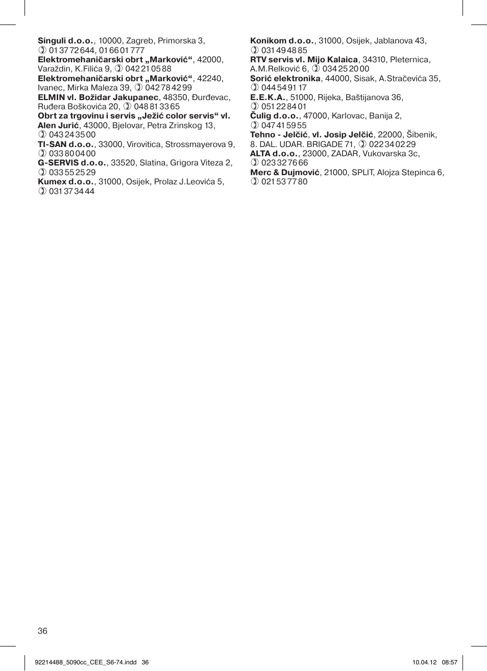 Braun 5090cc Series 5 User Manual | Page 36 / 76