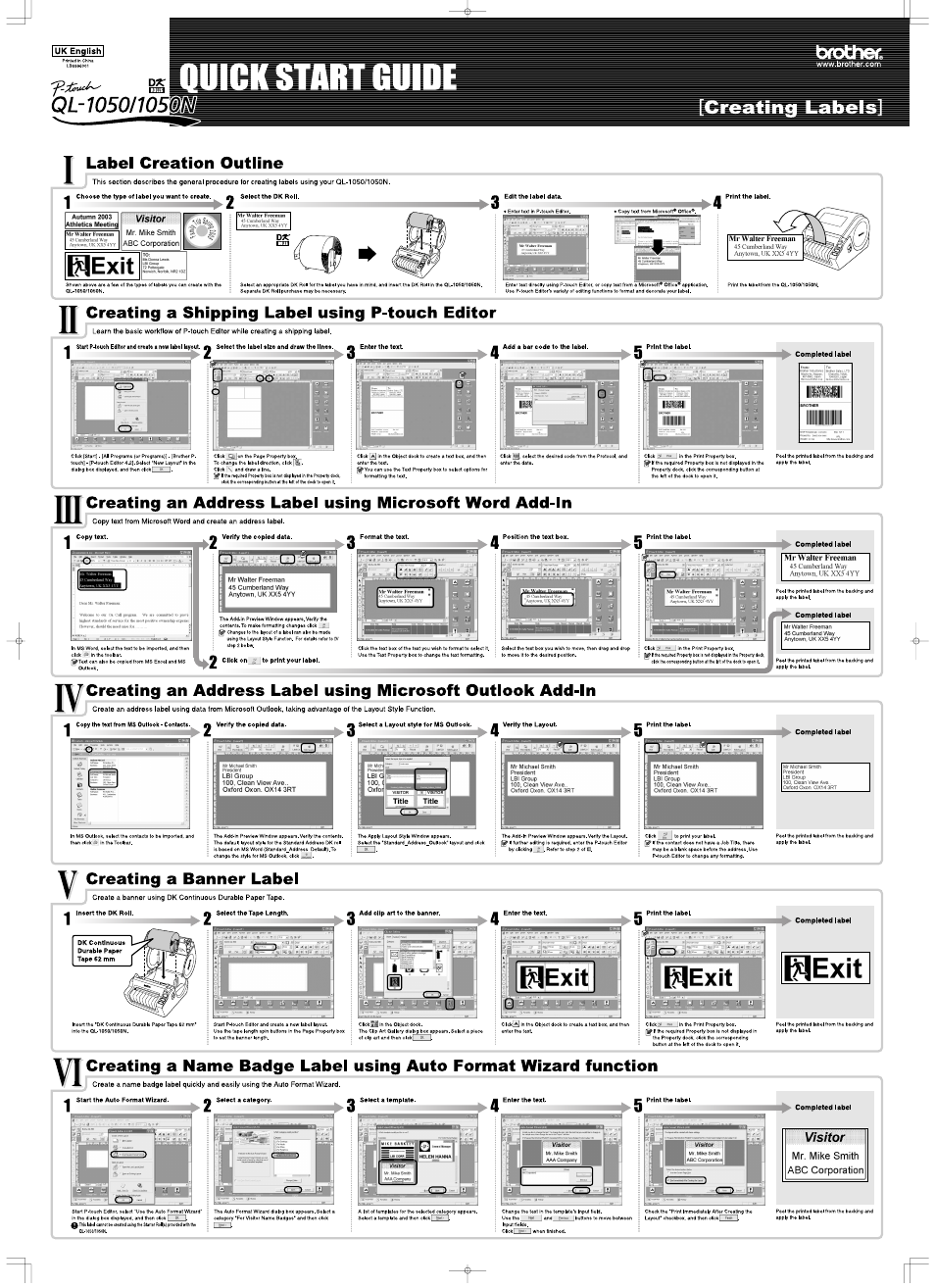 Brother QL-1050 User Manual | Page 2 / 2
