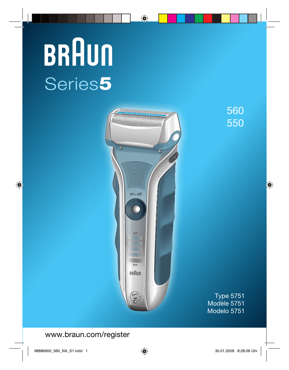 Braun 550-5751 Series 5 User Manual | 21 pages