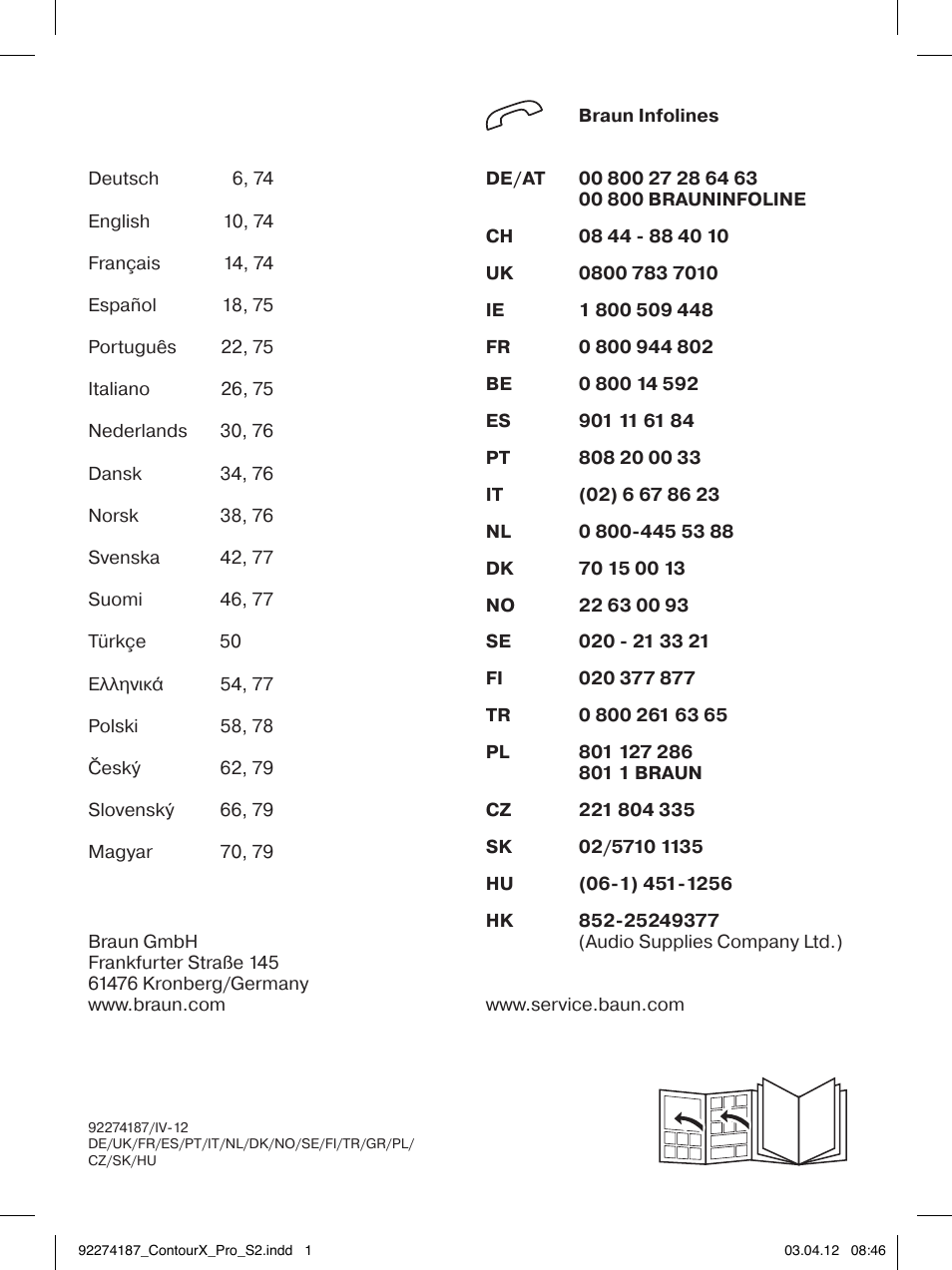 92274187_contourx_pro_s2 | Braun 550cc-4 Series 5 User Manual | Page 2 / 79