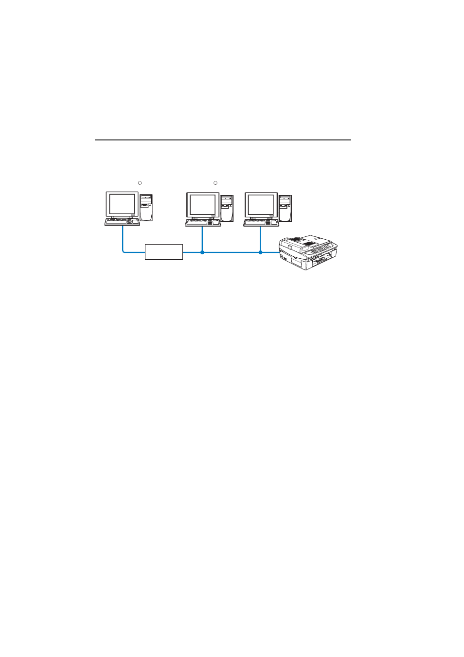 Network example, Example : peer-to-peer (tcp/ip), Network example -5 | Example : peer-to-peer (tcp/ip) -5 | Brother MFC-425CN User Manual | Page 12 / 64
