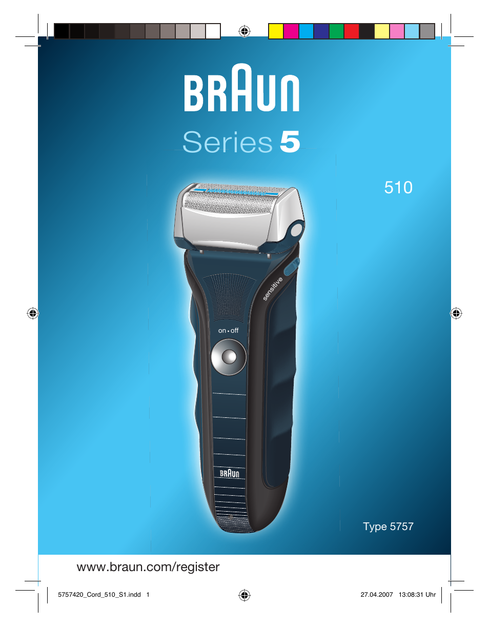 Braun 510 Series 5 User Manual | 35 pages