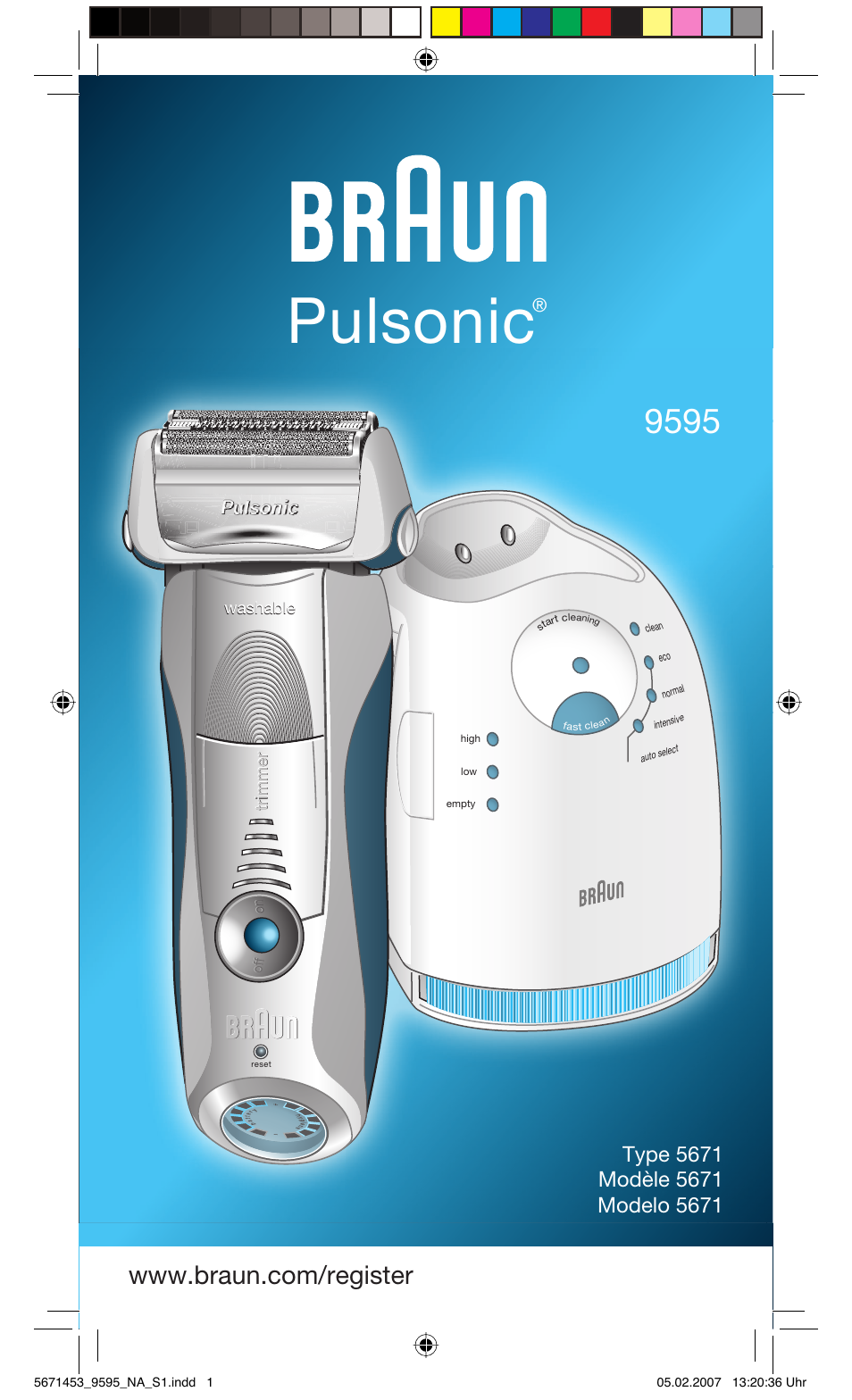 Braun 9595 Pulsonic User Manual | 35 pages