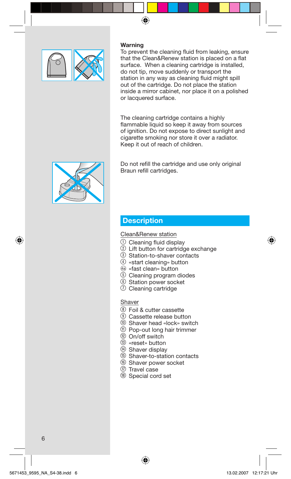 Braun 9595 Pulsonic User Manual | Page 6 / 35