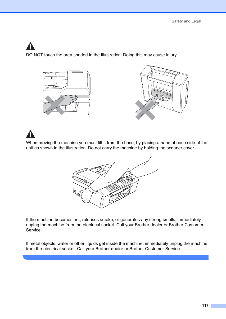 Safety and legal 117 | Brother MFC-440CN User Manual | Page 129 / 201