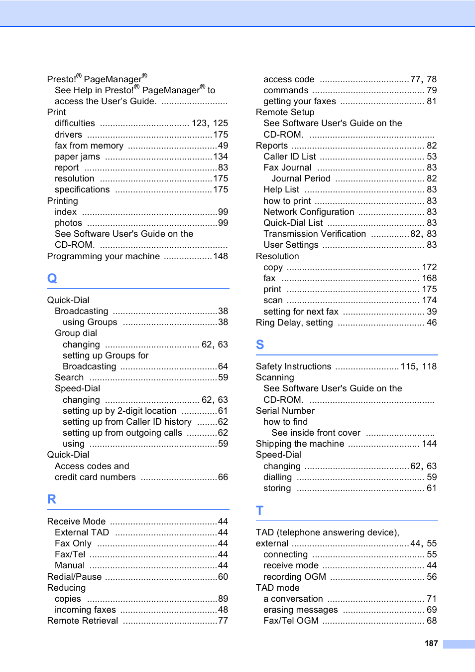 Brother MFC-440CN User Manual | Page 199 / 201