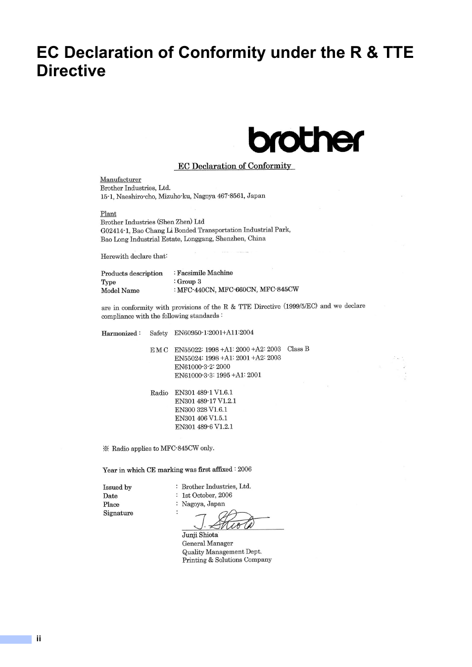 Brother MFC-440CN User Manual | Page 4 / 201