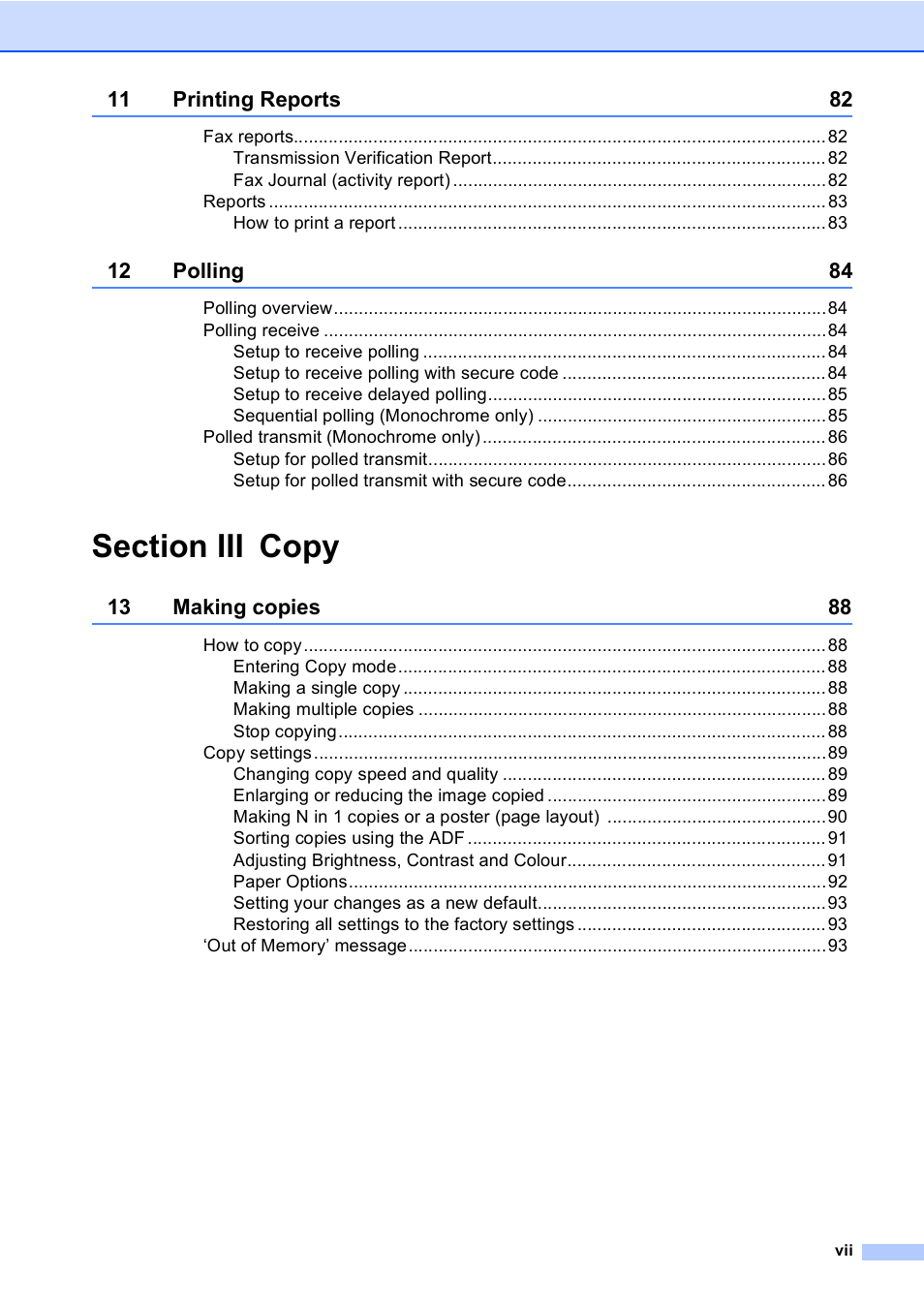 Brother MFC-440CN User Manual | Page 9 / 201