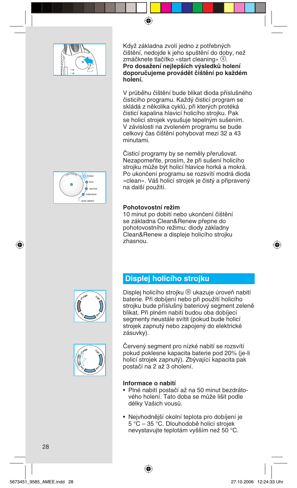 Displej holicího strojku | Braun 9585 Pulsonic User Manual | Page 28 / 94