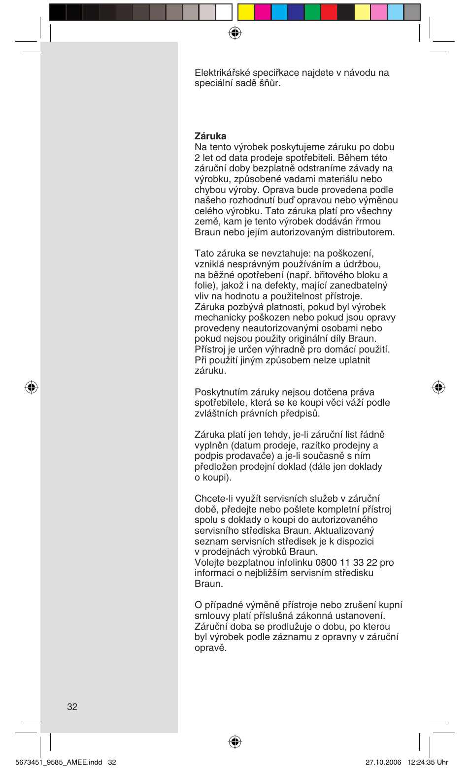 Braun 9585 Pulsonic User Manual | Page 32 / 94