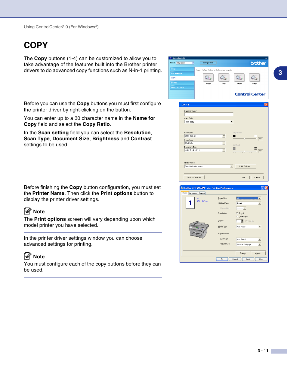 Copy, Copy -11 | Brother DCP-7010L User Manual | Page 56 / 117