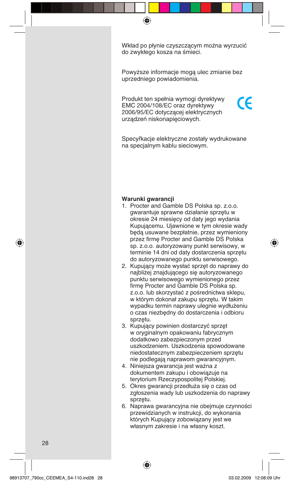 Braun 790cc Series 7 User Manual | Page 28 / 106