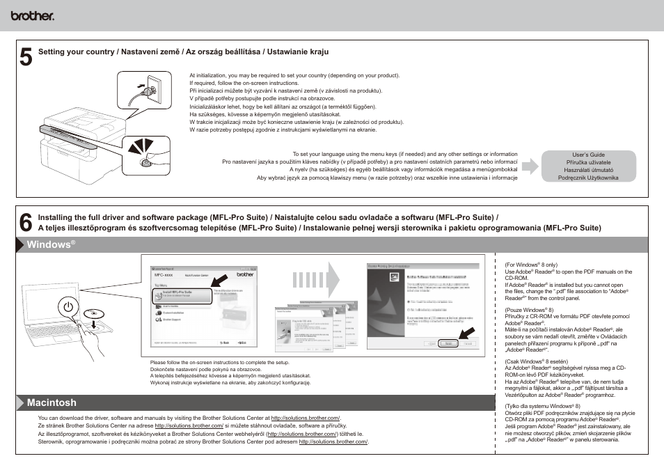 Windows, Macintosh | Brother MFC-1810E User Manual | Page 2 / 2