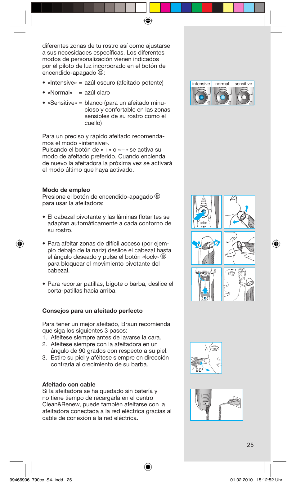 Braun 790cc-3 Series 7 User Manual | Page 25 / 101
