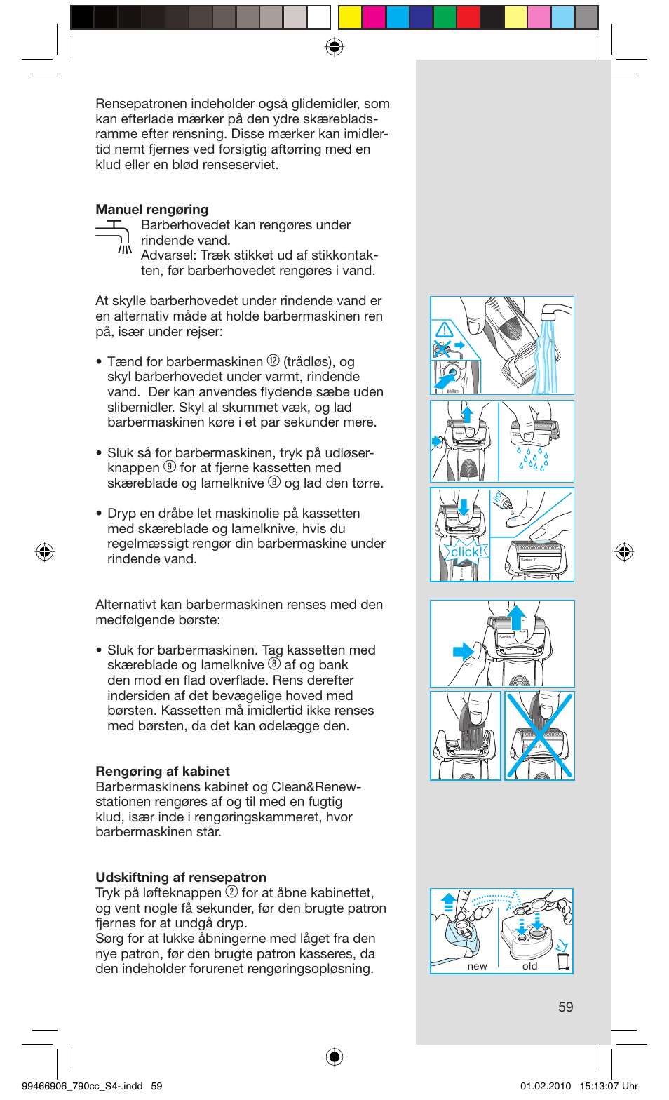 Click | Braun 790cc-3 Series 7 User Manual | Page 59 / 101